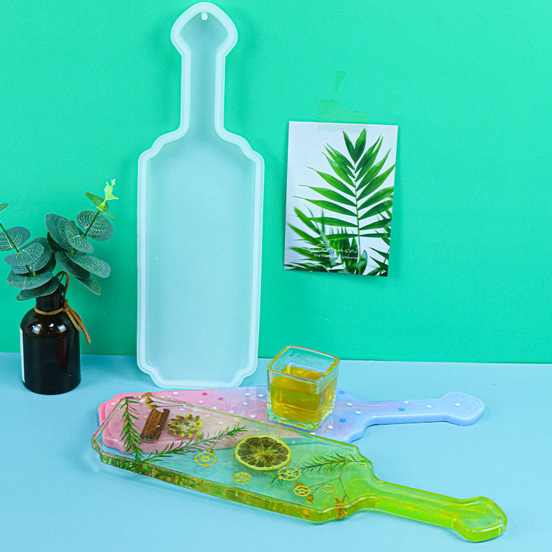 Paddle Shape Tray Coaster Silicone Resin Mold M-DYYY-CJZ001