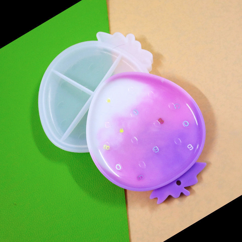 Strawberry Shape Coaster Tray Resin Silicone Mold M-DYY-CM001