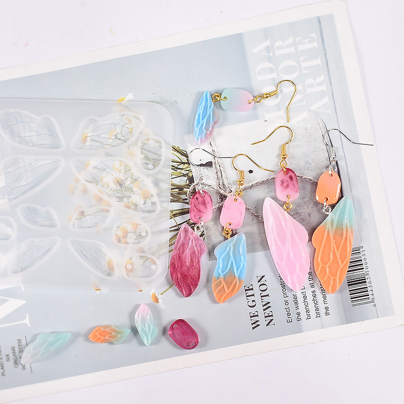 Butterfly Jewelry Pendant Silicone DIY Earrings Mold For Resin