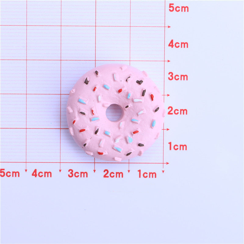 Donut Playfood Resin Slime Charms Cabochons Ornament DIY Crafts 02