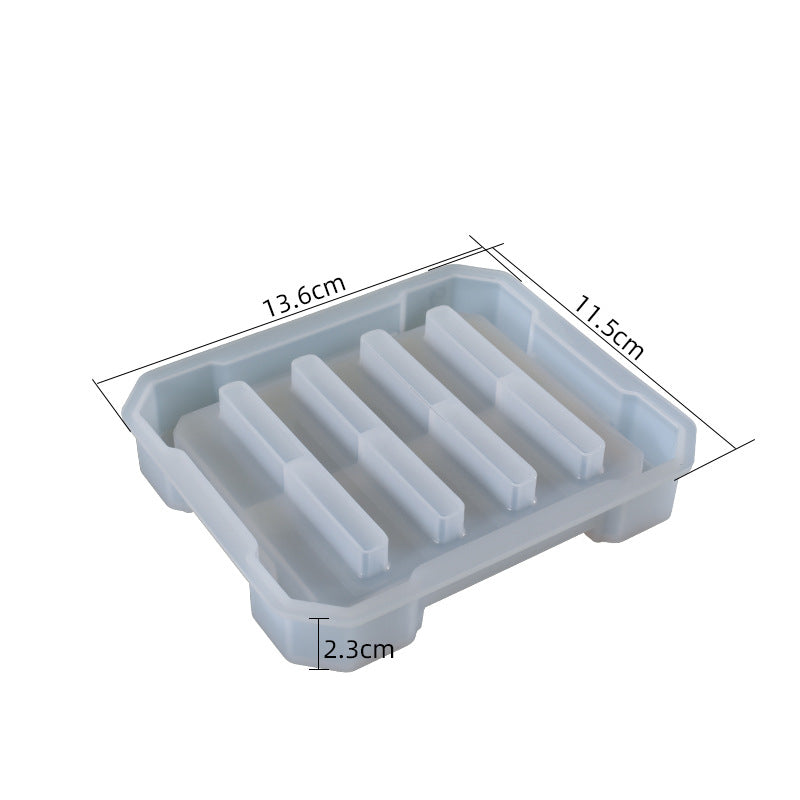 Pack of 5 DIY Round Casting Coaster Silicone Resin Mold