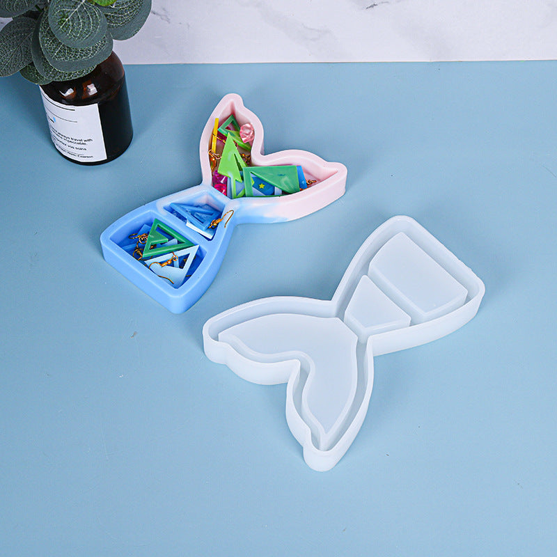 Fish Tail Jewelry Box Silicone Mold For Epoxy Resin M-DYYY-YWB001