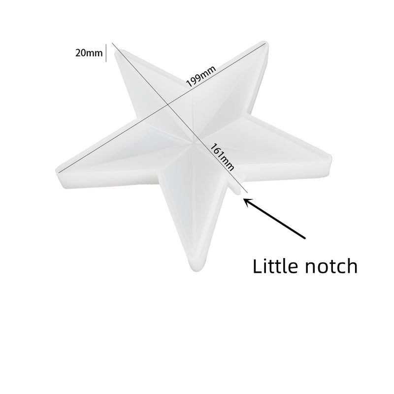 Star tree topper Silicone Resin Mold