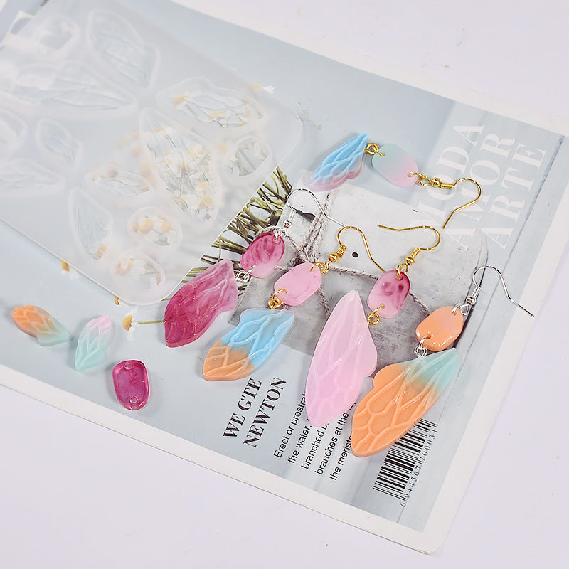 Butterfly Jewelry Pendant Silicone DIY Earrings Mold For Resin
