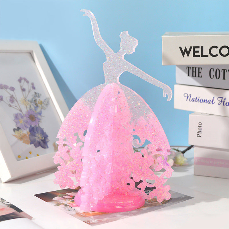 Ballet Dancing Girl DIY Resin Crafts For Silicone Molds M-QZ-BLW001