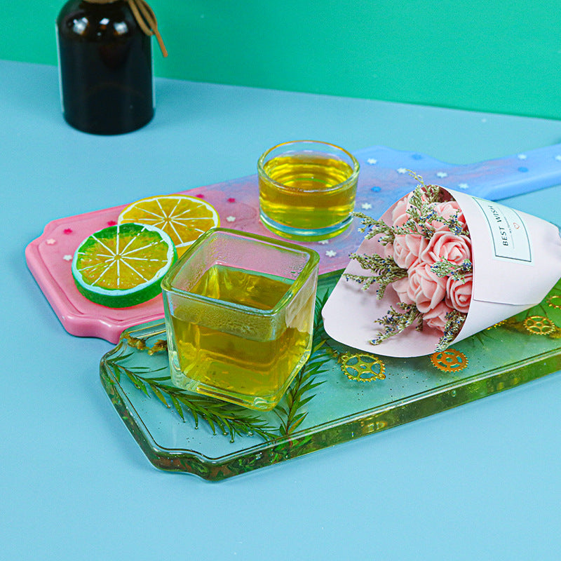 Paddle Shape Tray Coaster Silicone Resin Mold M-DYYY-CJZ001