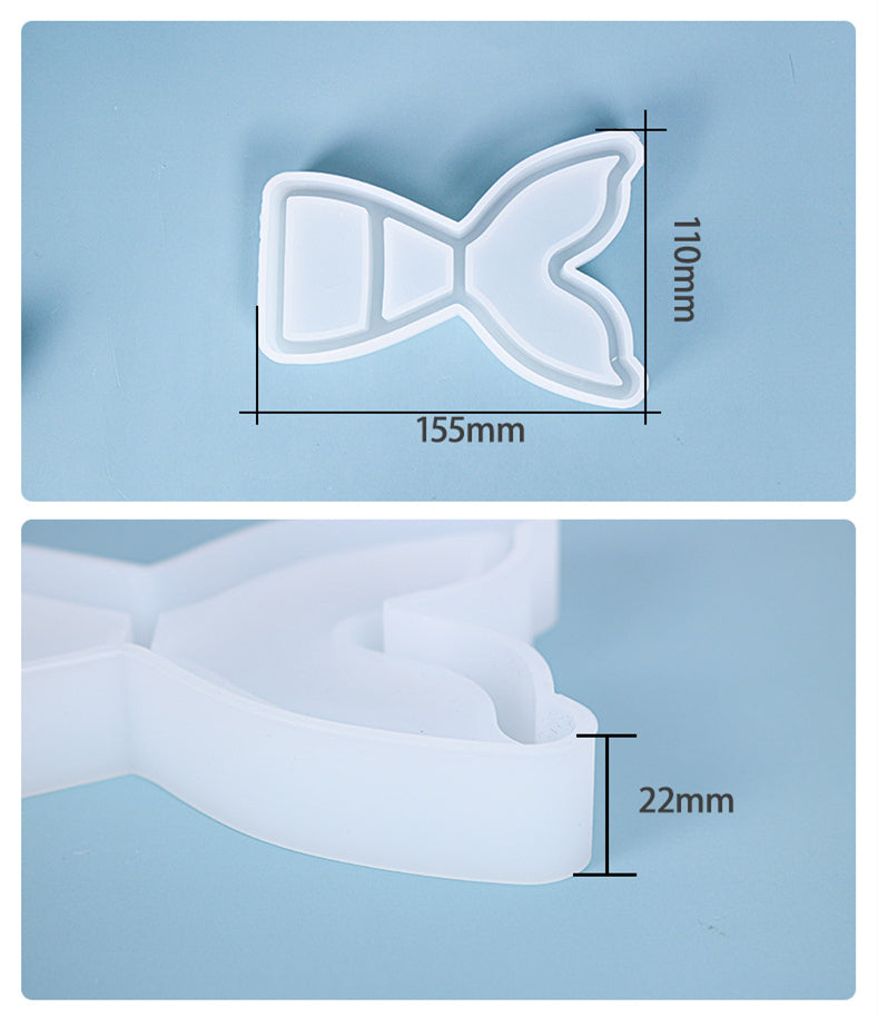 Fish Tail Jewelry Box Silicone Mold For Epoxy Resin M-DYYY-YWB001