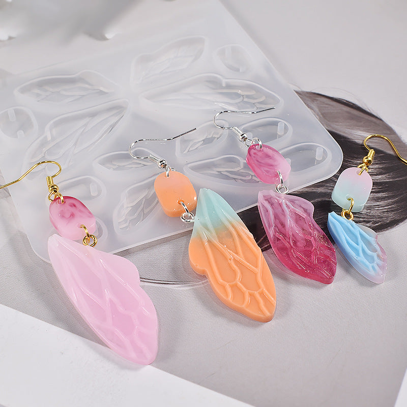 Butterfly Jewelry Pendant Silicone DIY Earrings Mold For Resin