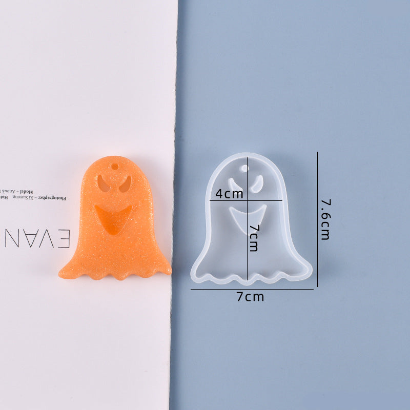 Halloween Weird Smile Ghost Silicone Resin Mold M-YMR-NG005