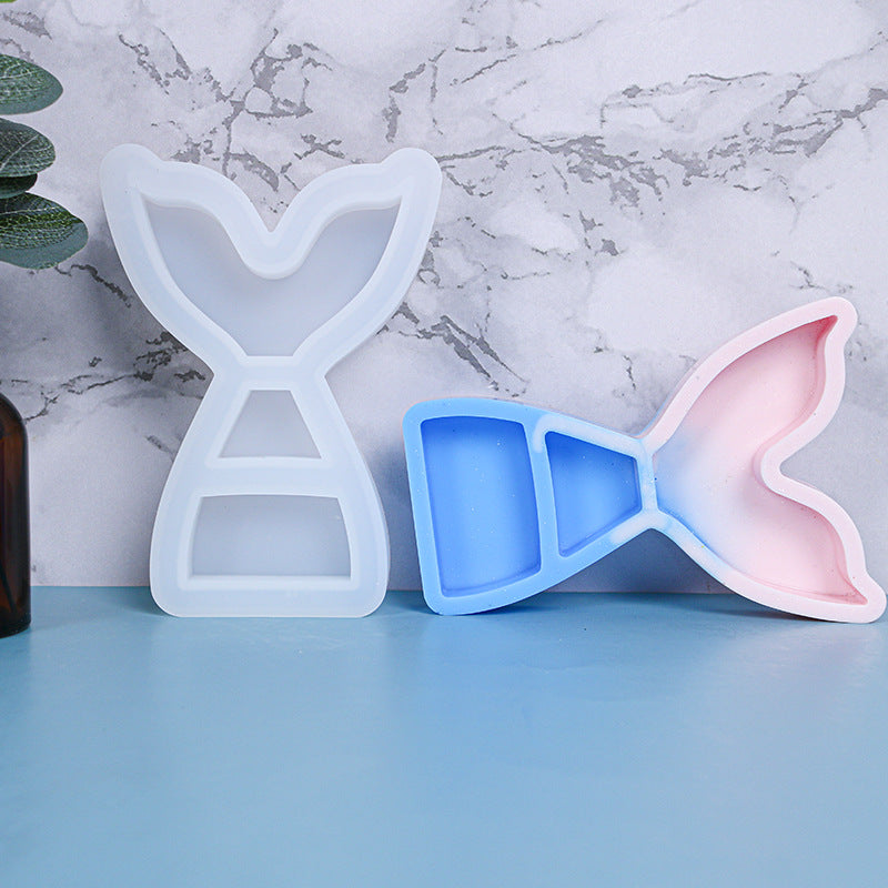 Fish Tail Jewelry Box Silicone Mold For Epoxy Resin M-DYYY-YWB001