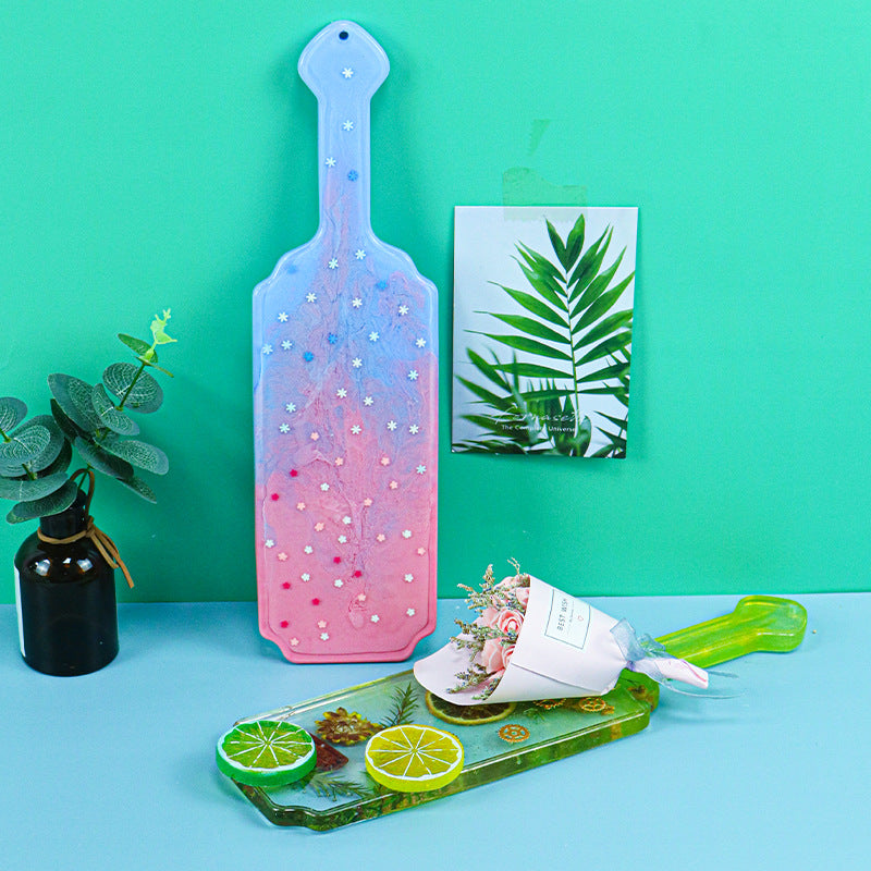 Paddle Shape Tray Coaster Silicone Resin Mold M-DYYY-CJZ001