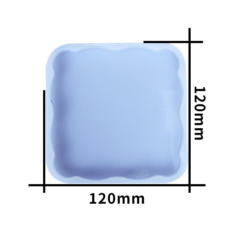 Irregular Square Tray Coaster Silicone Resin Mold M-DYY-ZFL001