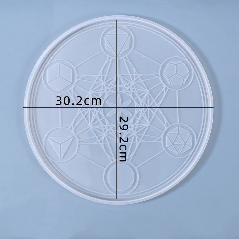 Tarot Cards Coaster Serving Tray Silicone Resin Mold M-YMR-TLD002