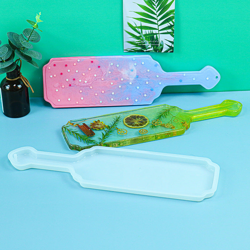 Paddle Shape Tray Coaster Silicone Resin Mold M-DYYY-CJZ001
