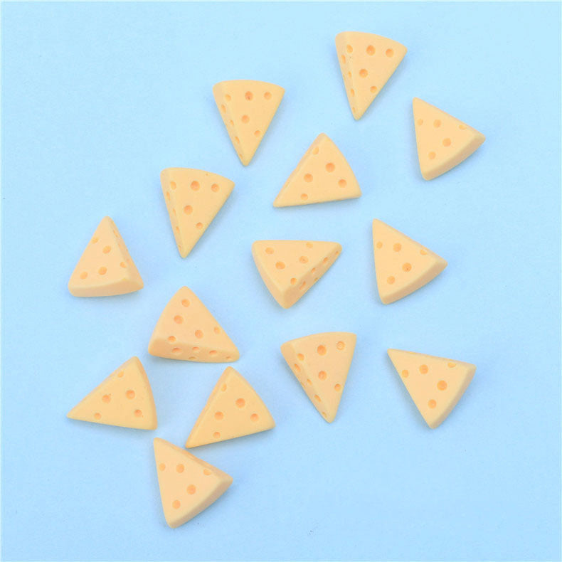 Cheese Slices Playfood Resin Slime Charms Cabochons Ornament DIY Crafts