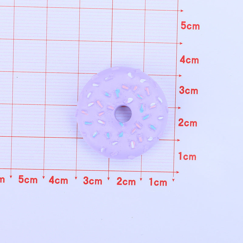 Donut Playfood Resin Slime Charms Cabochons Ornament DIY Crafts 03