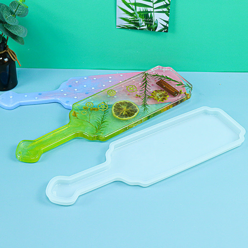 Paddle Shape Tray Coaster Silicone Resin Mold M-DYYY-CJZ001