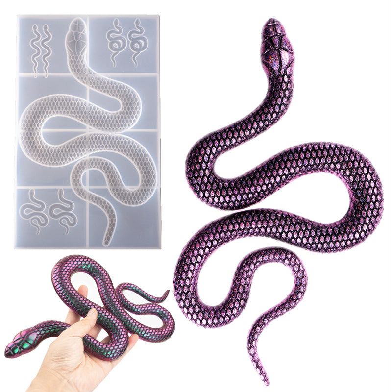 Snake Decoration Silicone Mold For Epoxy Resin