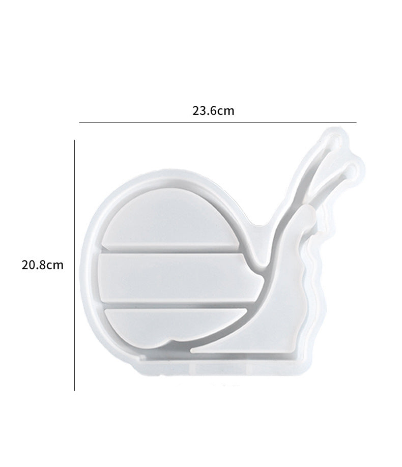 Stereo Snail Double-Layer Storage Box Resin Mold M-DGLY-WNH001