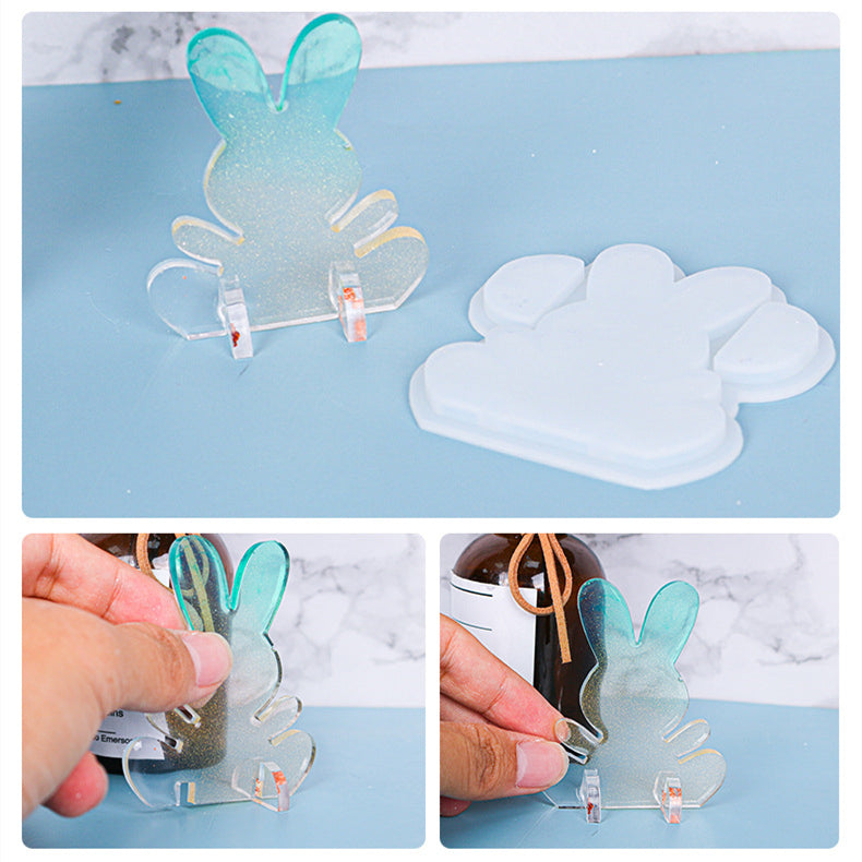 Bunny Easter Ornament Silicone Resin Mold