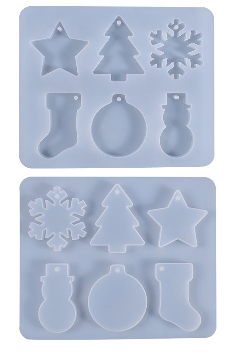 Christmas Series Decoration Pendant Silicone Resin Mold M-YMR-SDGP009