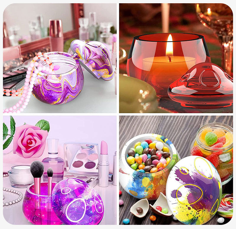 Mushroom Jewelry DIY Storage Box Silicone Resin Mold