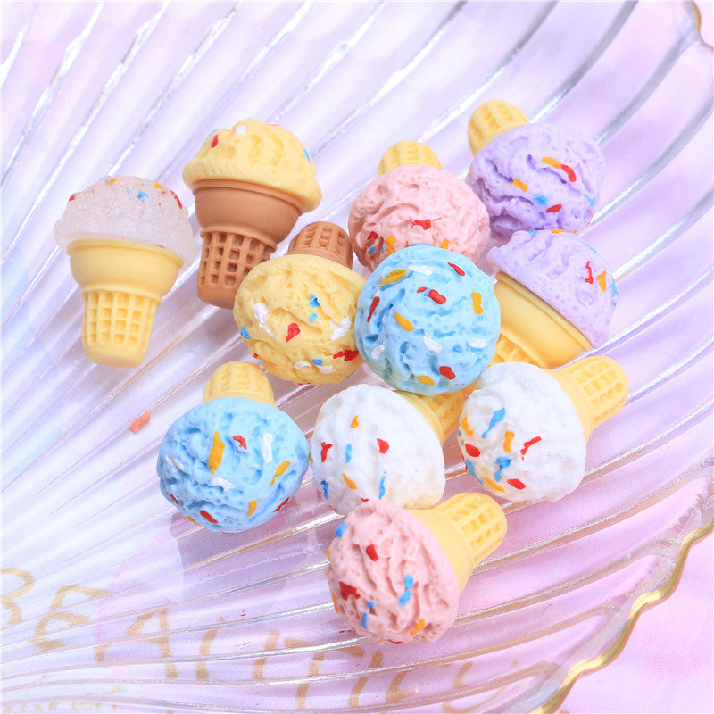 Ice Cream Playfood Resin Slime Charms Cabochons Ornament DIY Crafts 09