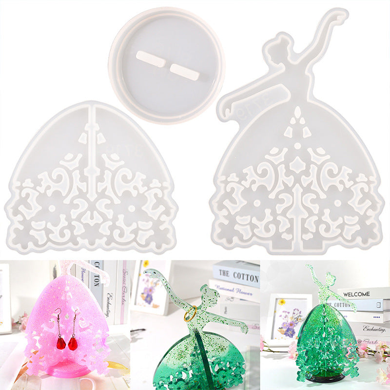 Ballet Dancing Girl DIY Resin Crafts For Silicone Molds M-QZ-BLW001