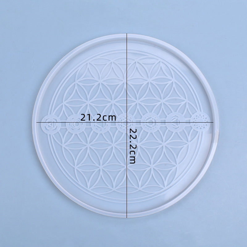 Tarot Cards Coaster Serving Tray Silicone Resin Mold M-YMR-TLD003