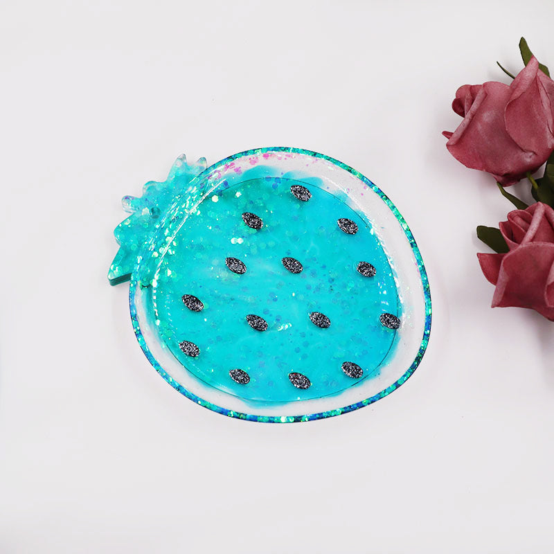 Strawberry Shape Coaster Tray Resin Silicone Mold M-DYY-CM001