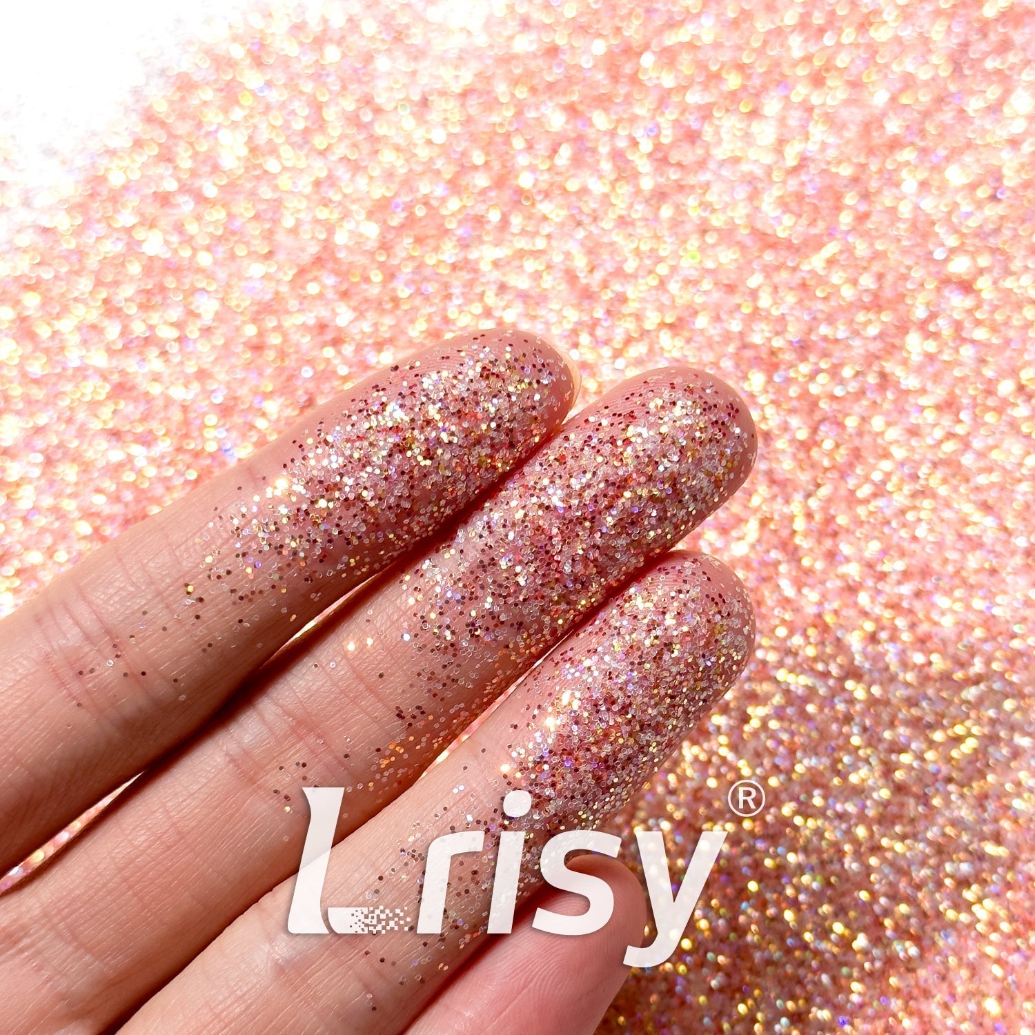 0.4mm Orange Red Brightness Iridescent Glitter RF04