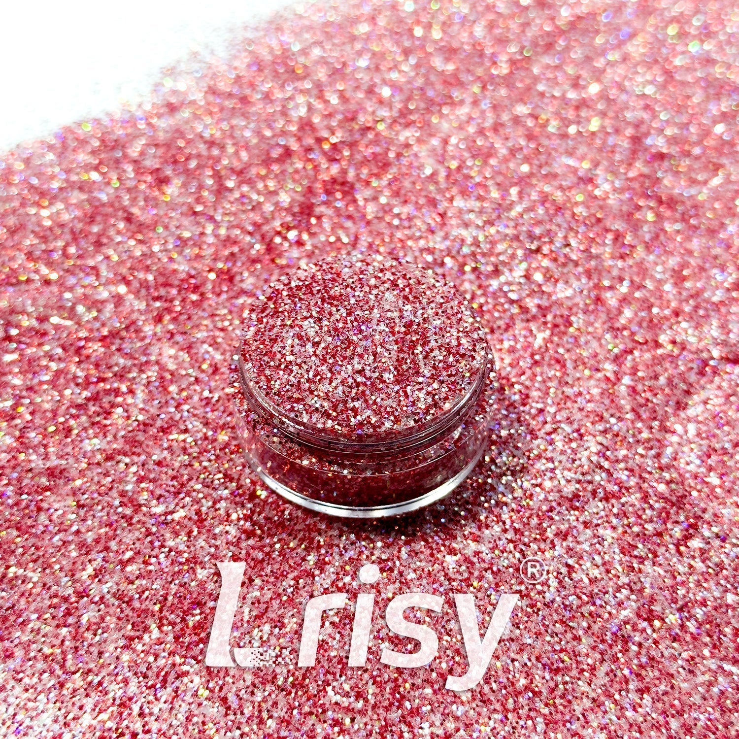 0.4mm Peony Red Brightness Iridescent Glitter RF08