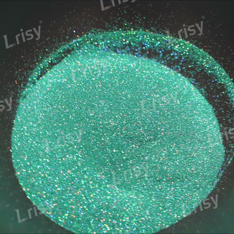 0.2mm Holographic Teal Green Extra Fine Glitter (Ultra-thin) LB0702