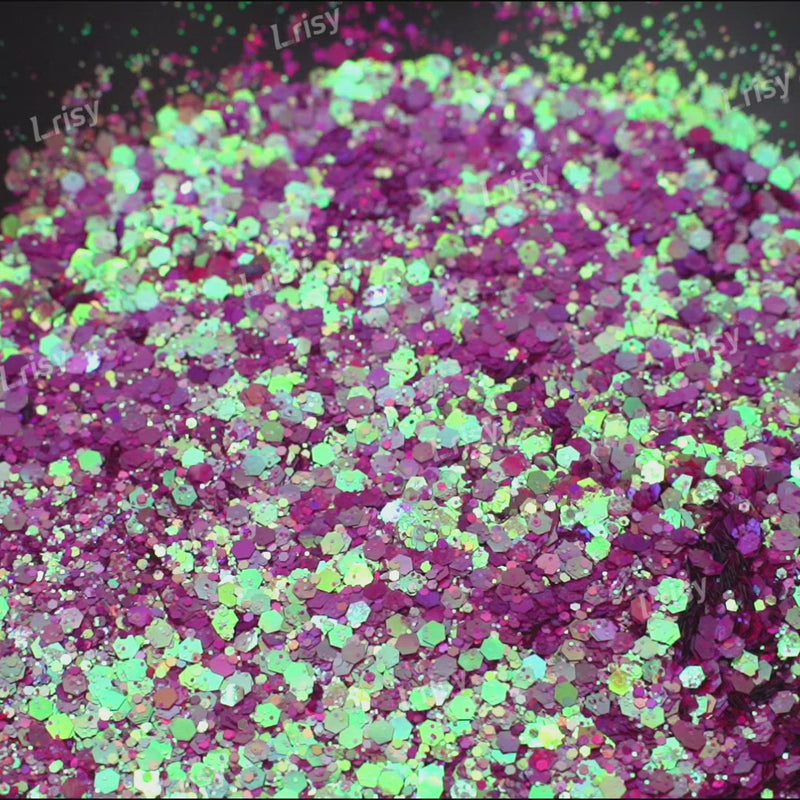 General Mixed Iridescent Phantom Purple Glitter C-BSL009