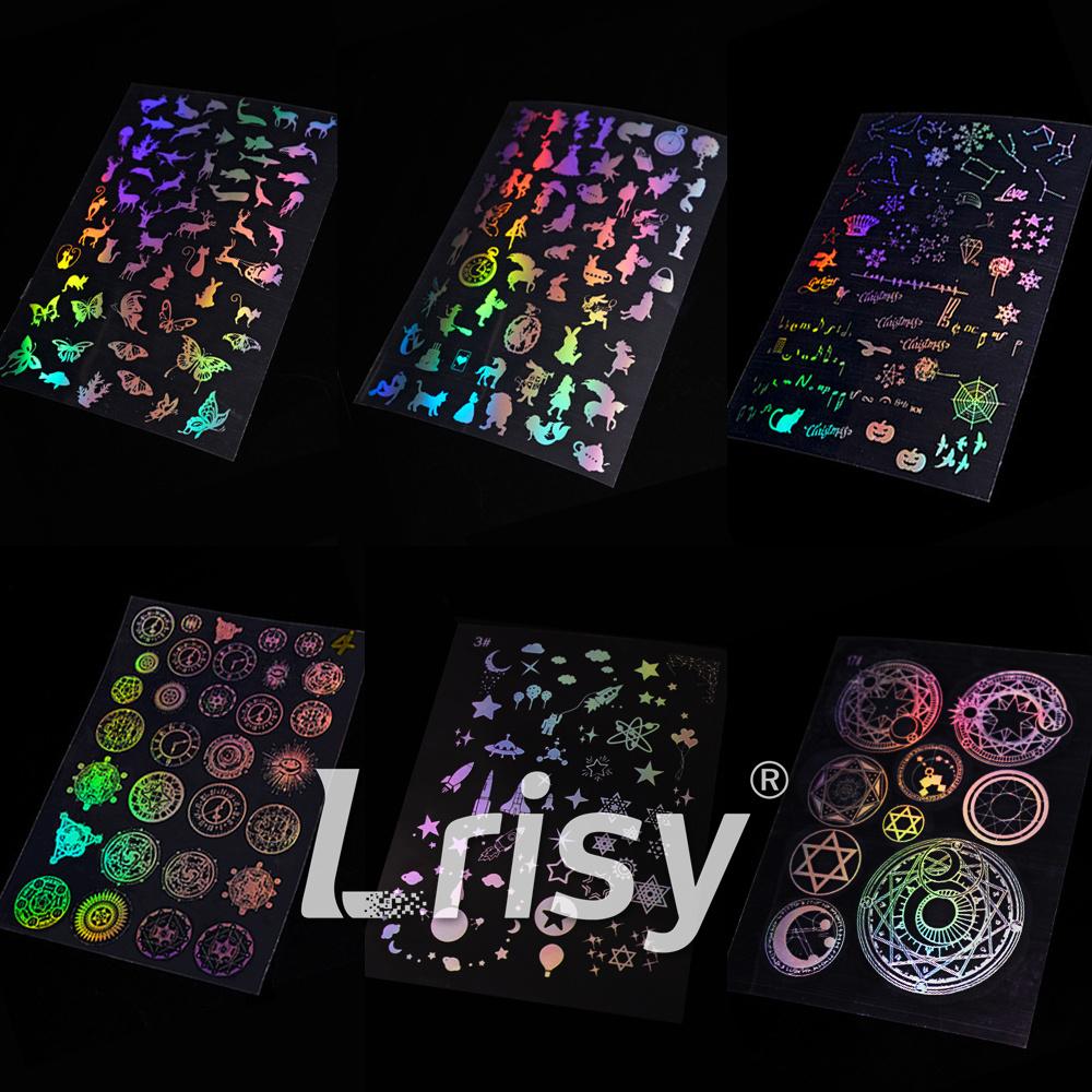 Lrisy (6 Pcs) Resin Supplies Set Resin Stickers