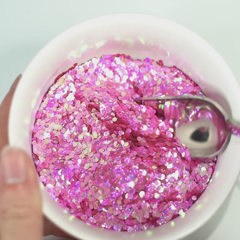 2.5mm Holographic & Color Shift Ruby Red Chunky Glitter Dream Stone LAD07