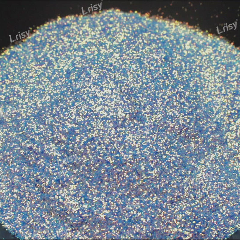 0.4mm Aqua Blue Brightness Iridescent Glitter F337R