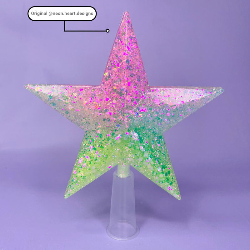 Star tree topper Silicone Resin Mold