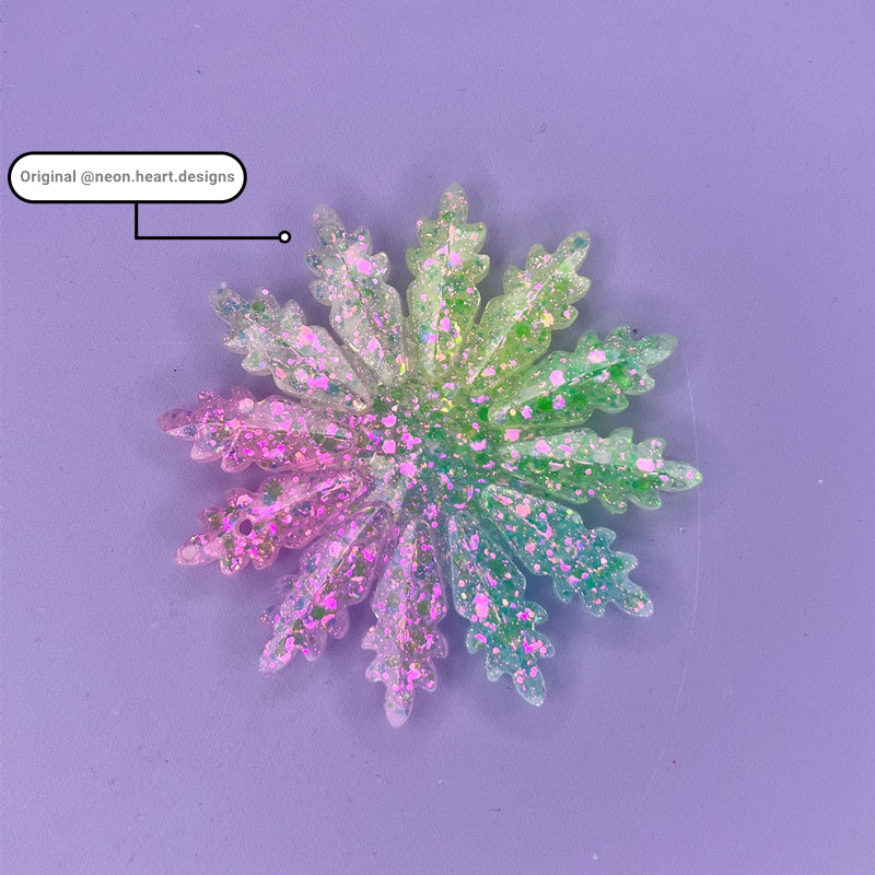 Snowflake Pendant Jewelry Silicone Resin Mold M-YMR-XHDJ003