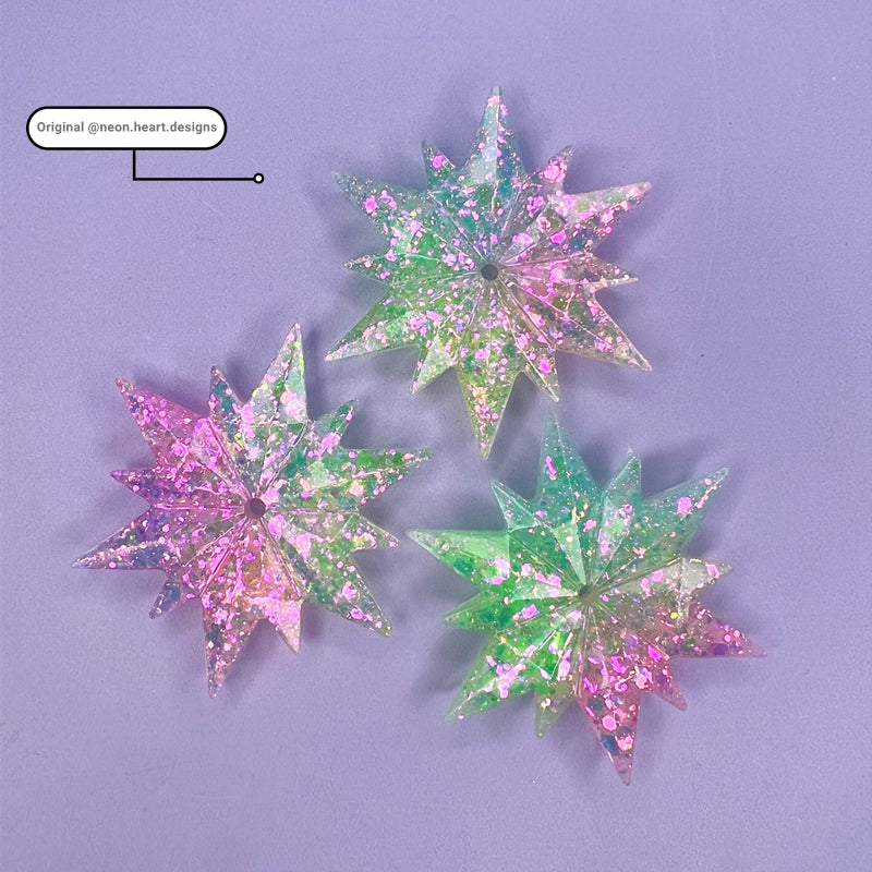 Snowflake Pendant Jewelry Silicone Resin Mold M-YMR-XHDJ001